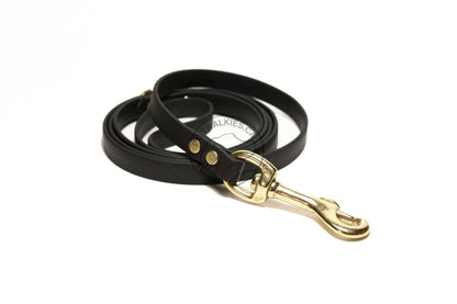 Jet Black Biothane Small Dog Leash