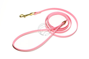 Bubblegum Pink Biothane Small Dog Leash 12mm (1/2") wide