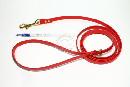 Poppy Red Biothane Small Dog Leash