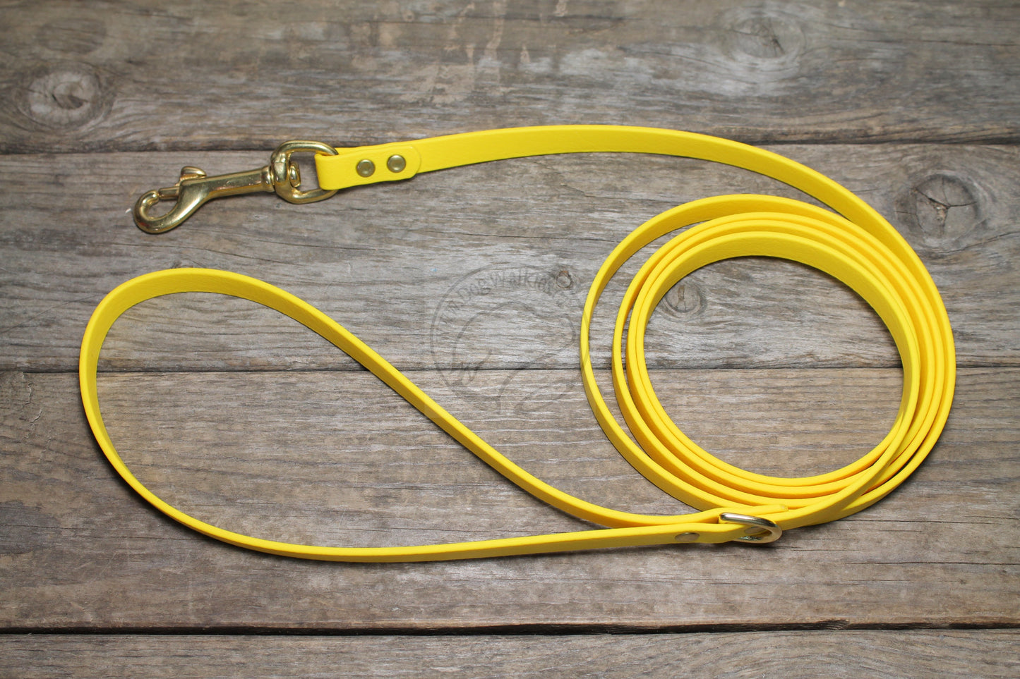 Sunflower Yellow Biothane Small Dog Leash