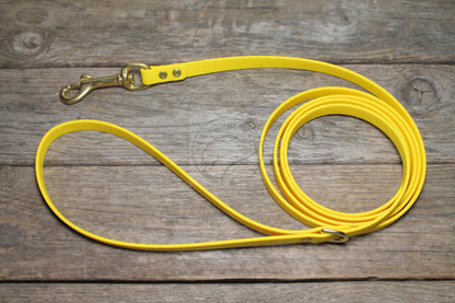 Sunflower Yellow Biothane Small Dog Leash
