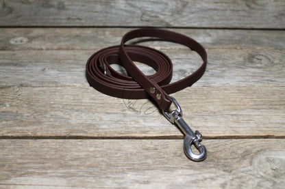 Dark Chocolate Brown Biothane Small Dog Leash