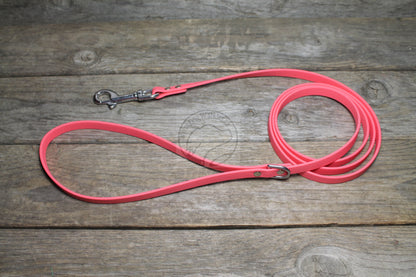 Thin Biothane Leash 1/2" (12mm) wide - waterproof leash - all colours