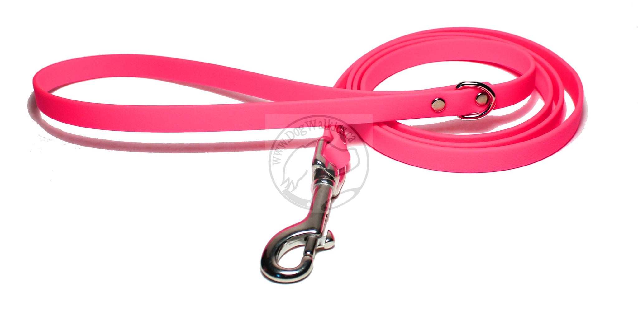 Neon Pink Biothane Small Dog Leash