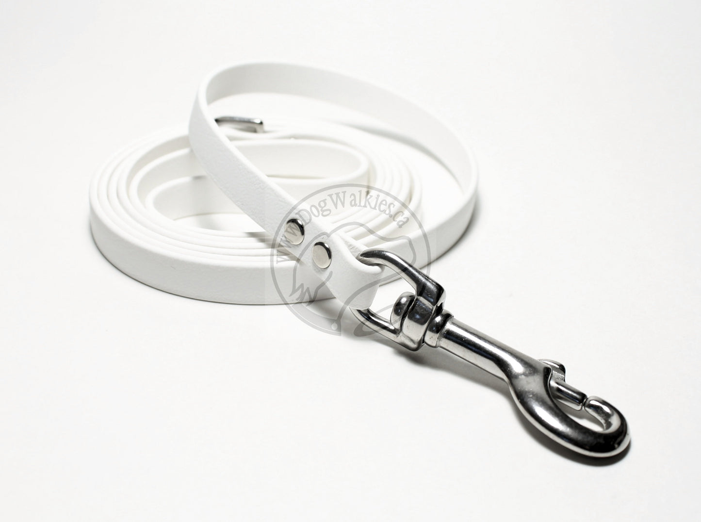 Snow White Biothane Small Dog Leash