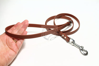 Milk Chocolate Brown Biothane Small Dog Leash