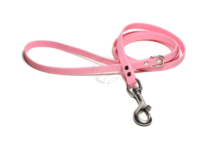 Bubblegum Pink Biothane Small Dog Leash 12mm (1/2") wide