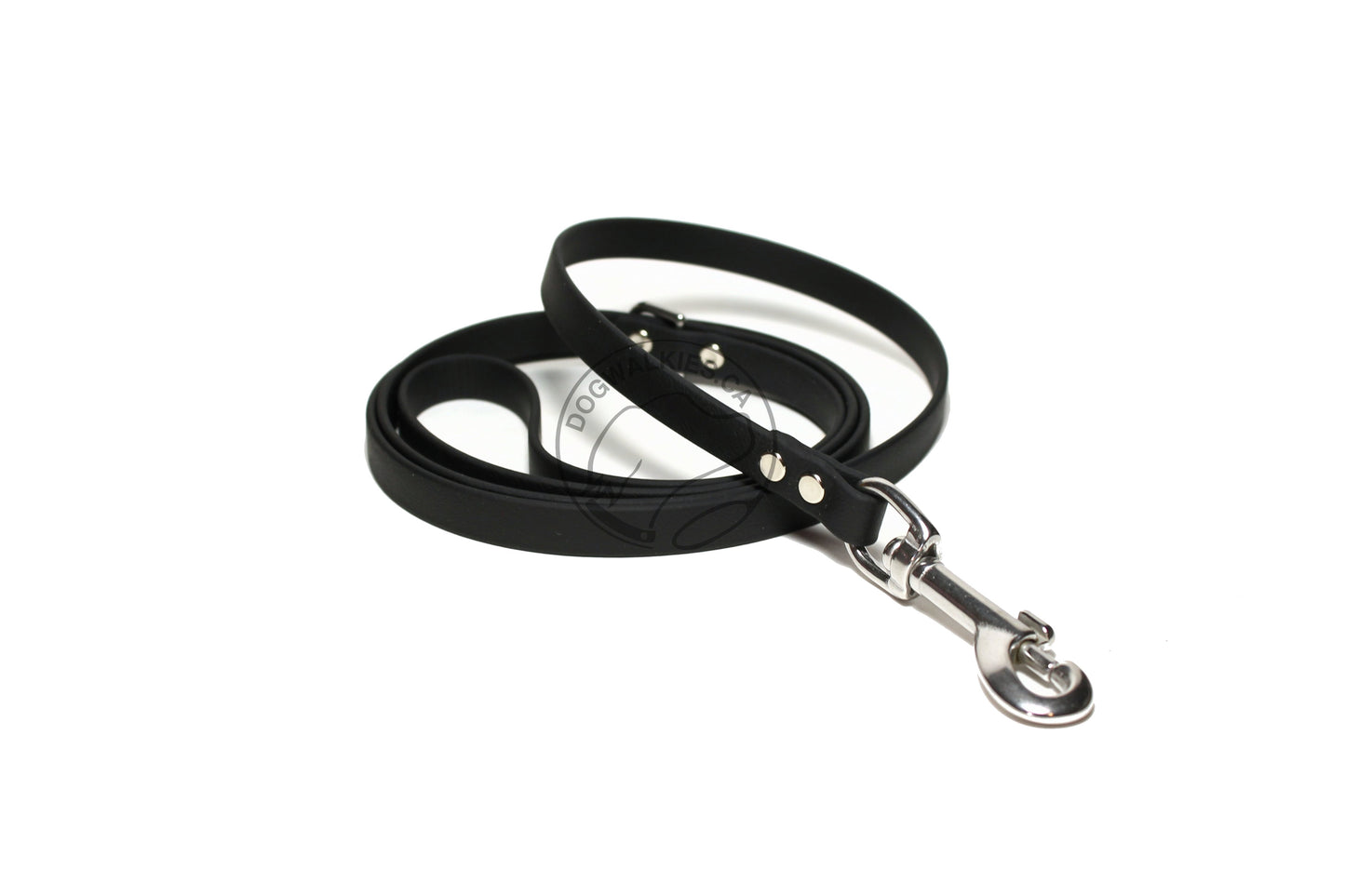 Jet Black Biothane Small Dog Leash