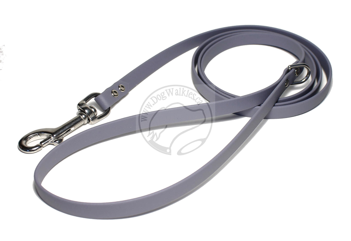 Stormy Grey or Gray Biothane Small Dog Leash