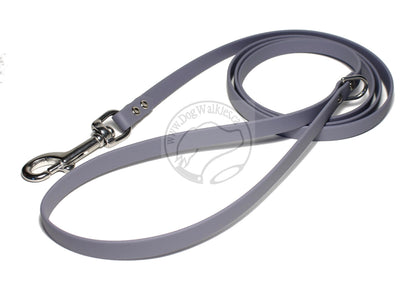 Stormy Grey or Gray Biothane Small Dog Leash