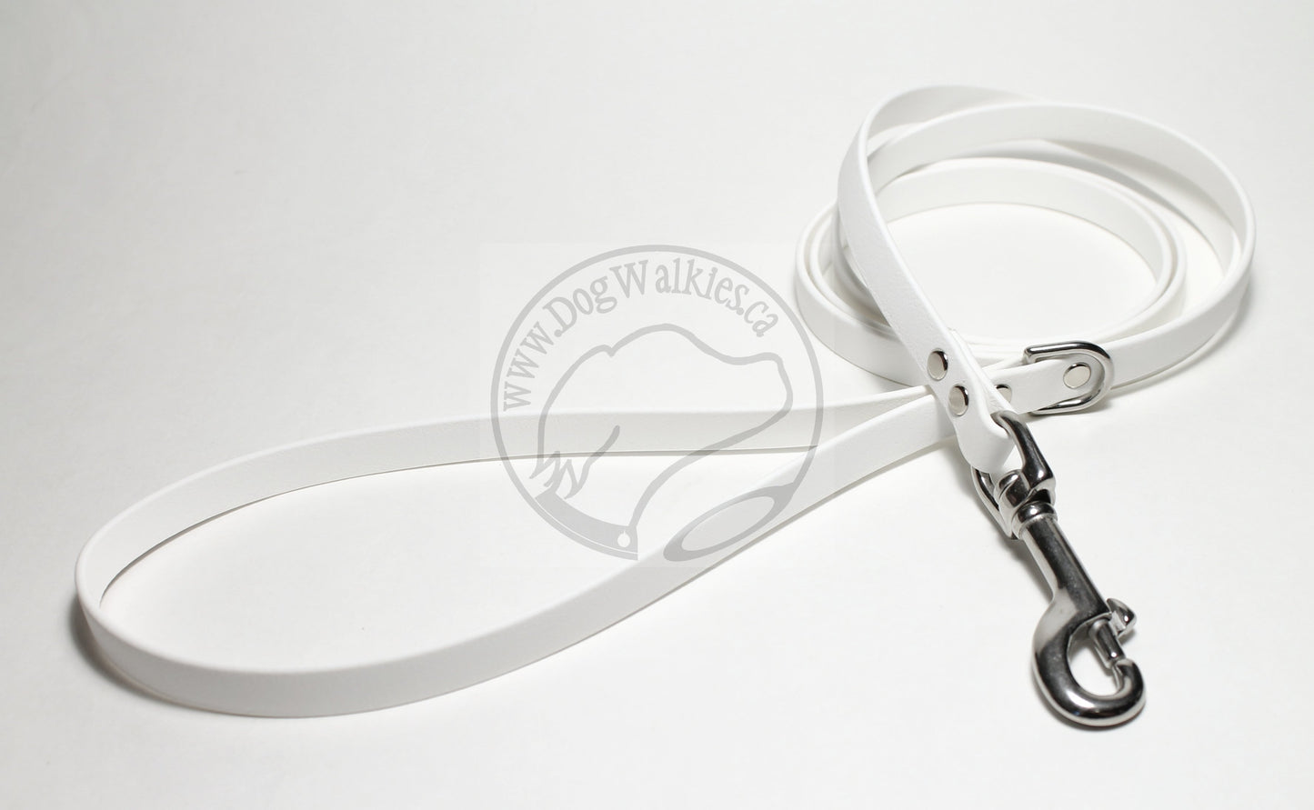 Snow White Biothane Small Dog Leash