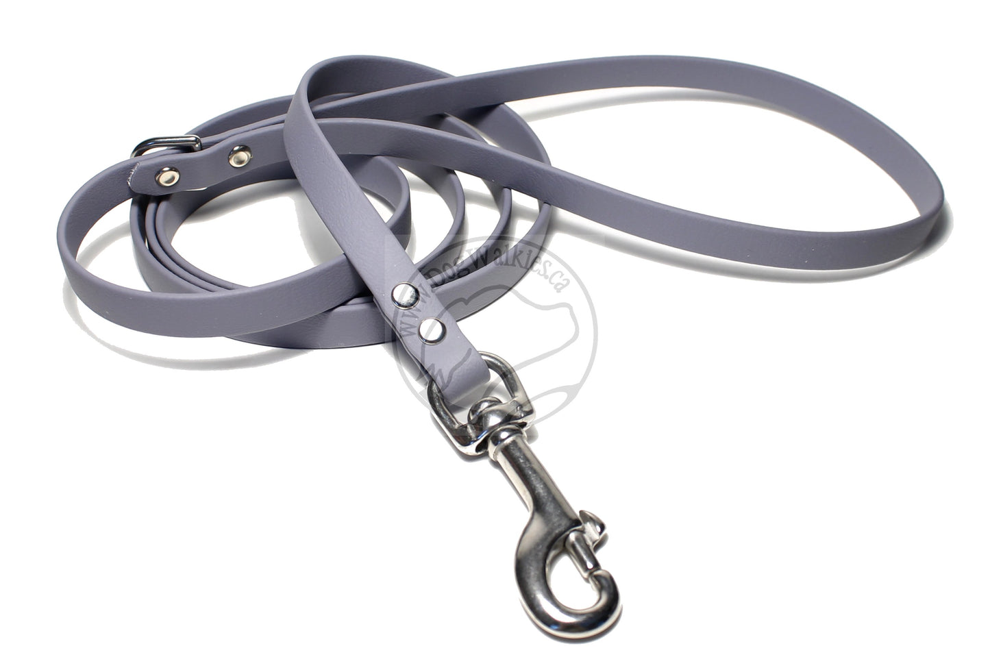 Stormy Grey or Gray Biothane Small Dog Leash