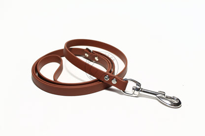 Milk Chocolate Brown Biothane Small Dog Leash