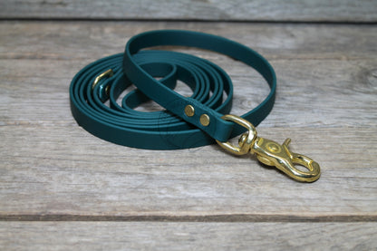 Pine Green Biothane Small Dog Leash