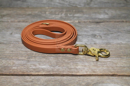 Caramel Brown Biothane Small Dog Leash