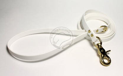 Snow White Biothane Small Dog Leash