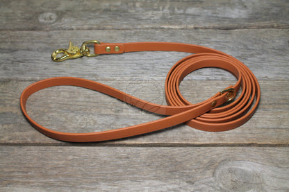 Thin Biothane Leash 1/2" (12mm) wide - waterproof leash - all colours