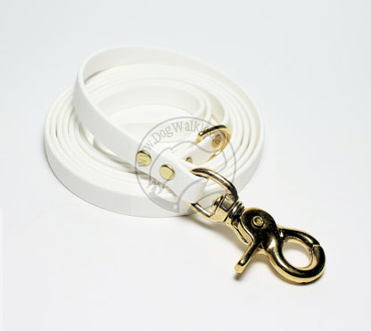 Snow White Biothane Small Dog Leash