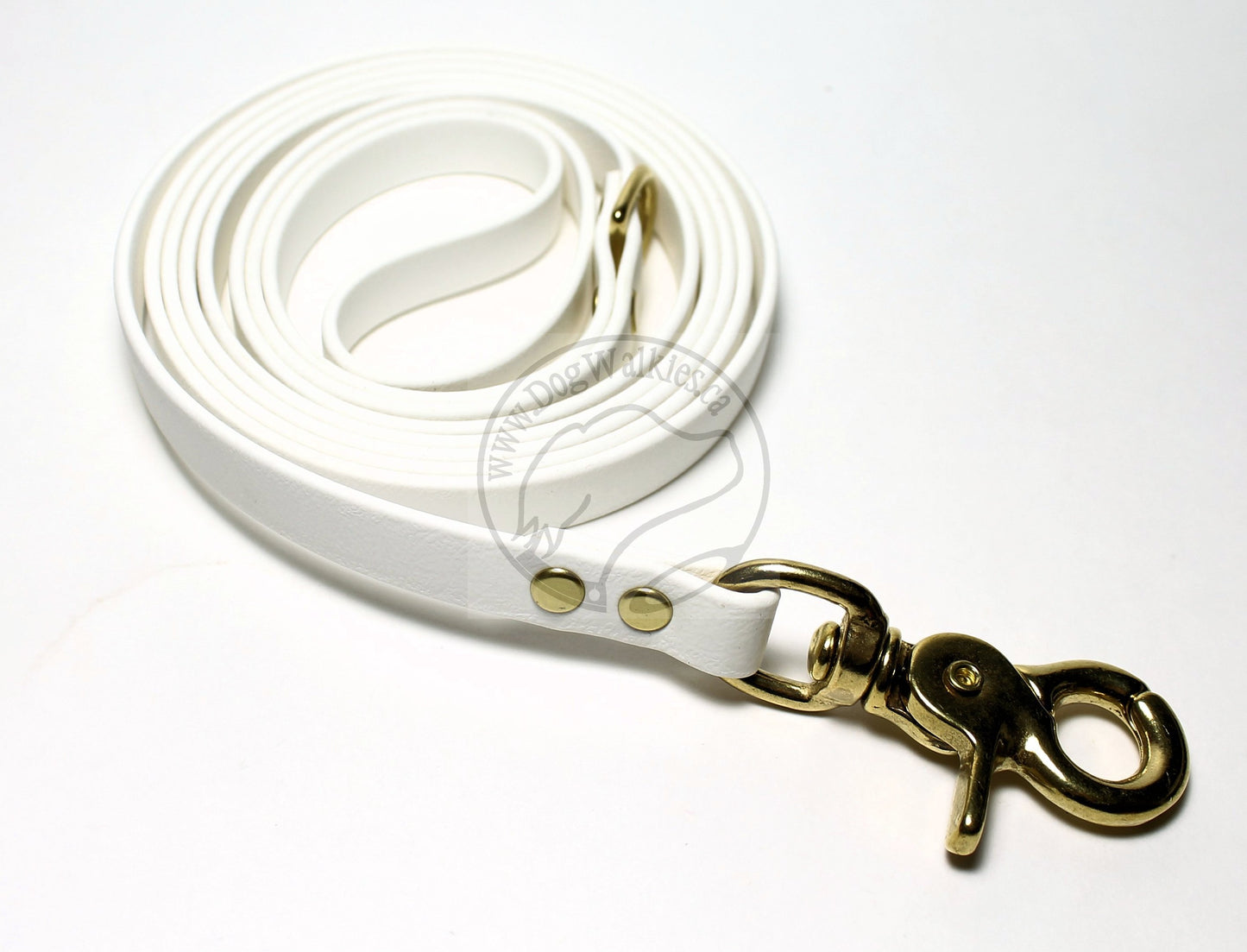 Snow White Biothane Small Dog Leash