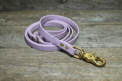 Thin Biothane Leash 1/2" (12mm) wide - waterproof leash - all colours