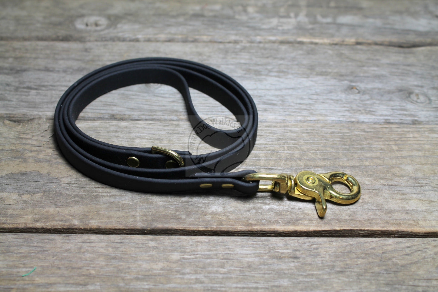Jet Black Biothane Small Dog Leash
