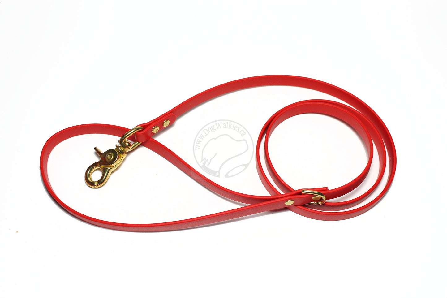 Poppy Red Biothane Small Dog Leash