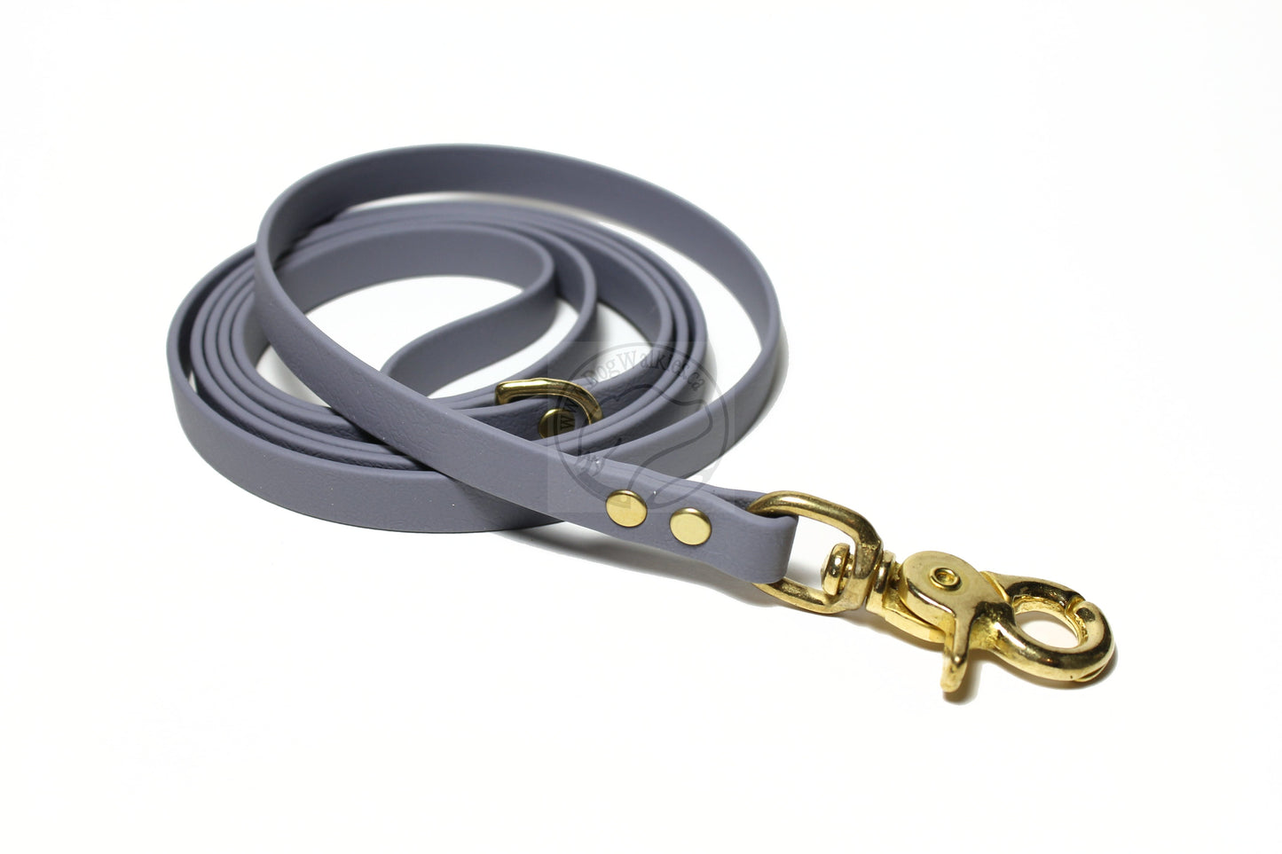 Stormy Grey or Gray Biothane Small Dog Leash