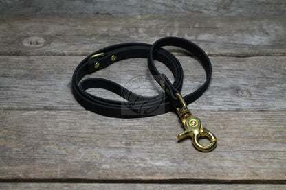 Thin Biothane Leash 1/2" (12mm) wide - waterproof leash - all colours