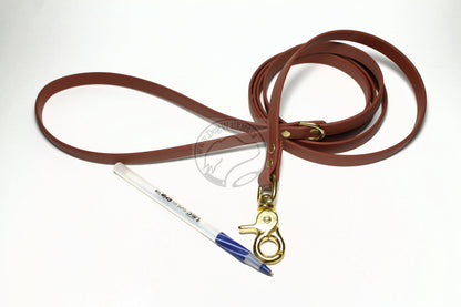 Milk Chocolate Brown Biothane Small Dog Leash