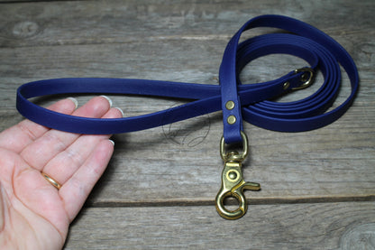 Thin Biothane Leash 1/2" (12mm) wide - waterproof leash - all colours
