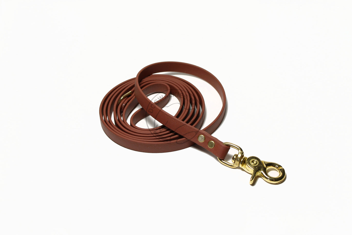 Milk Chocolate Brown Biothane Small Dog Leash