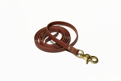 Milk Chocolate Brown Biothane Small Dog Leash