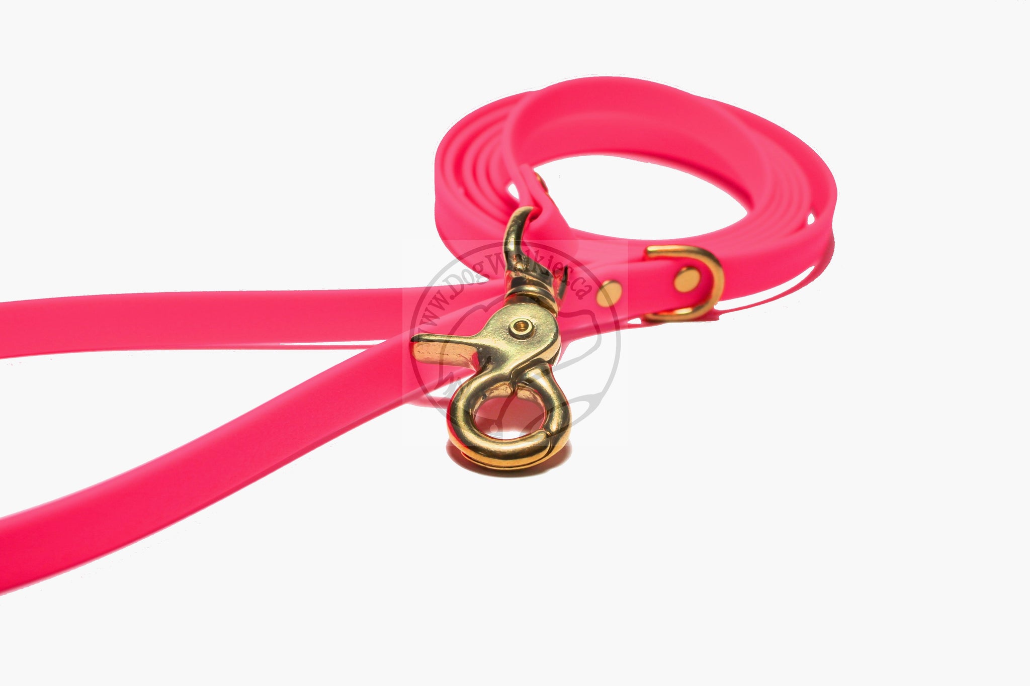 Neon Pink Biothane Small Dog Leash