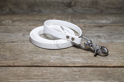 Snow White Biothane Small Dog Leash