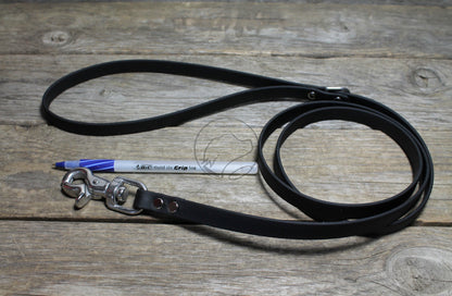 Thin Biothane Leash 1/2" (12mm) wide - waterproof leash - all colours