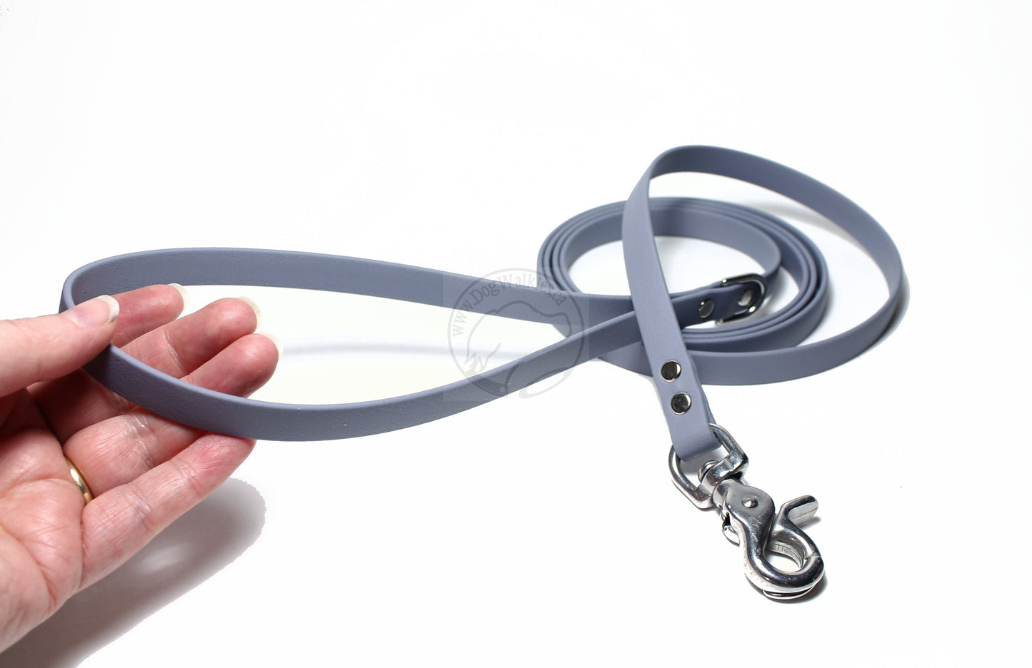 Stormy Grey or Gray Biothane Small Dog Leash