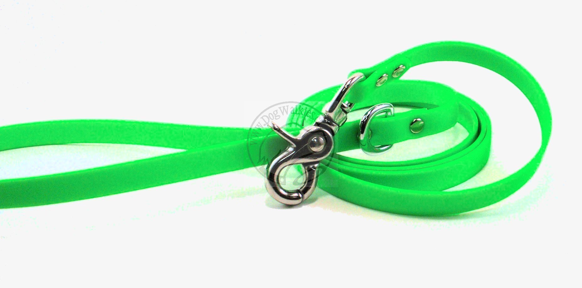 Neon Apple Green Biothane Small Dog Leash