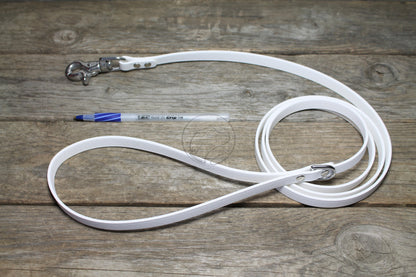 Snow White Biothane Small Dog Leash