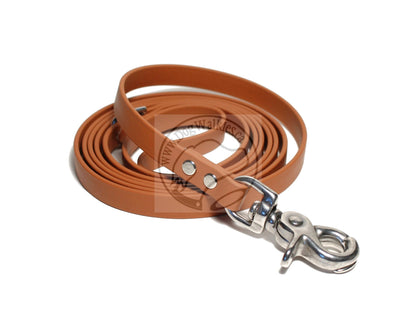 Caramel Brown Biothane Small Dog Leash