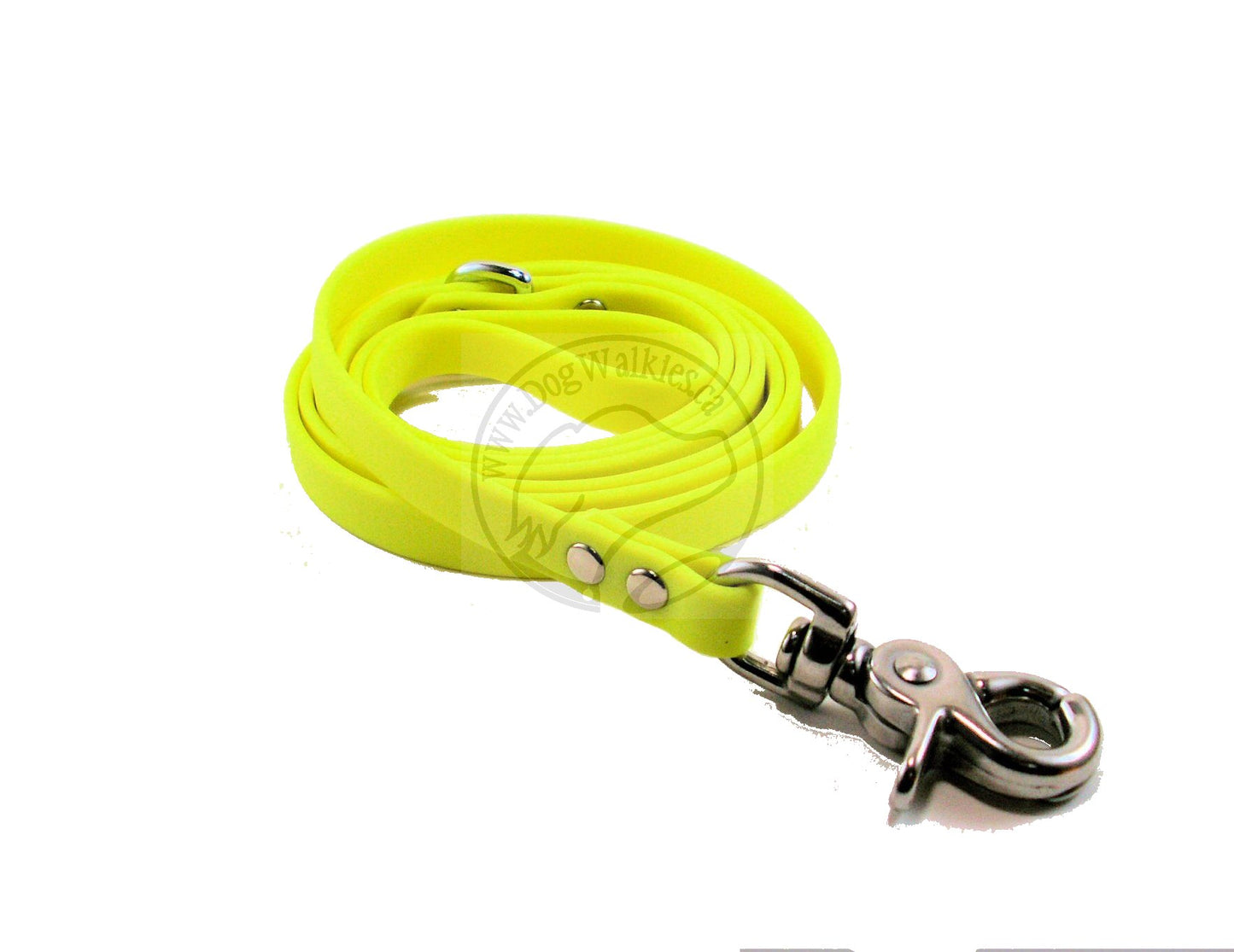 Neon Yellow Biothane Small Dog Leash