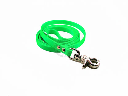Neon Apple Green Biothane Small Dog Leash