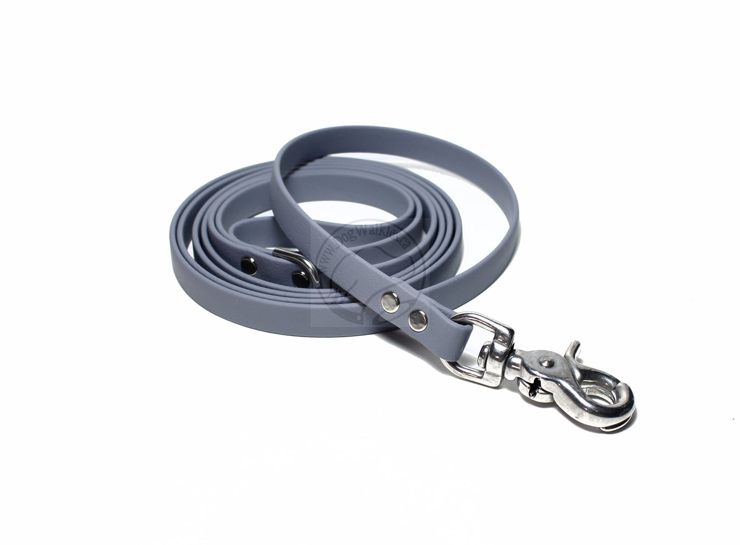 Stormy Grey or Gray Biothane Small Dog Leash