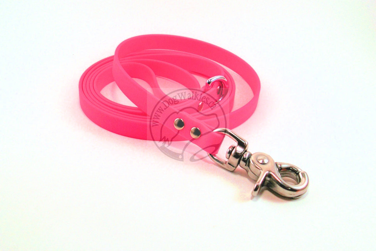 Neon Pink Biothane Small Dog Leash
