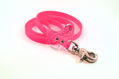 Neon Pink Biothane Small Dog Leash