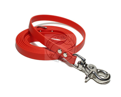 Thin Biothane Leash 1/2" (12mm) wide - waterproof leash - all colours