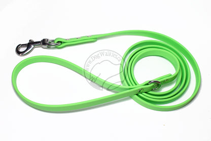 Lime Green Biothane Dog Leash - Regular 16mm (5/8") width