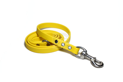 Sunflower Yellow Biothane Dog Leash - Regular 16mm (5/8") width