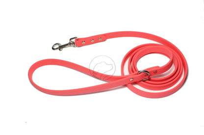 Peach Coral Biothane Dog Leash - Regular 16mm (5/8") width