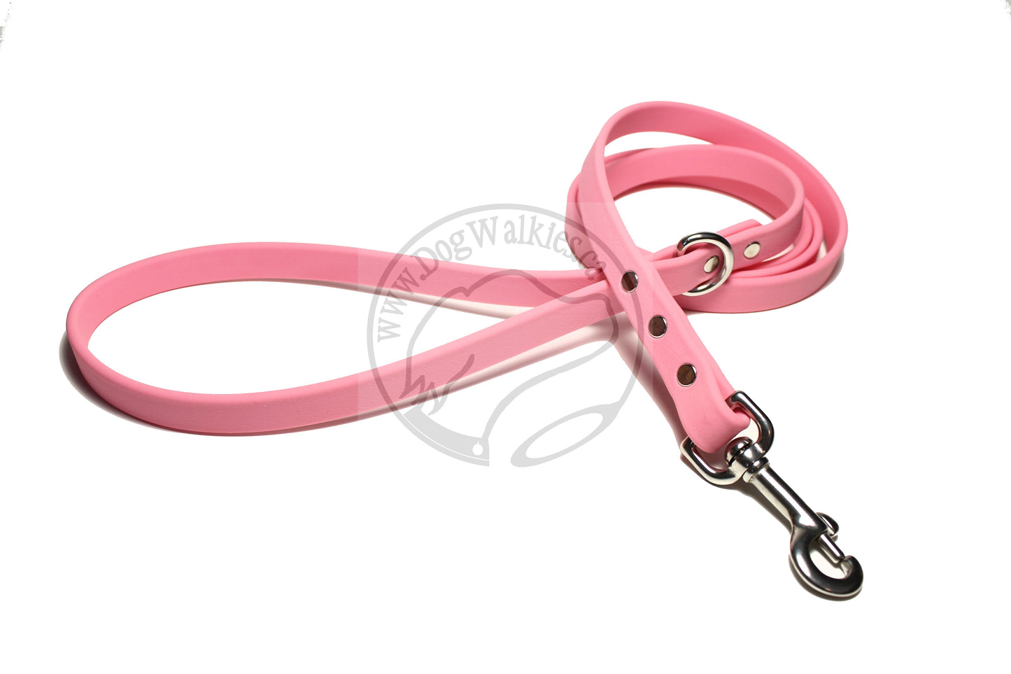 Bubblegum Biothane Dog Leash - Regular 16mm (5/8") width