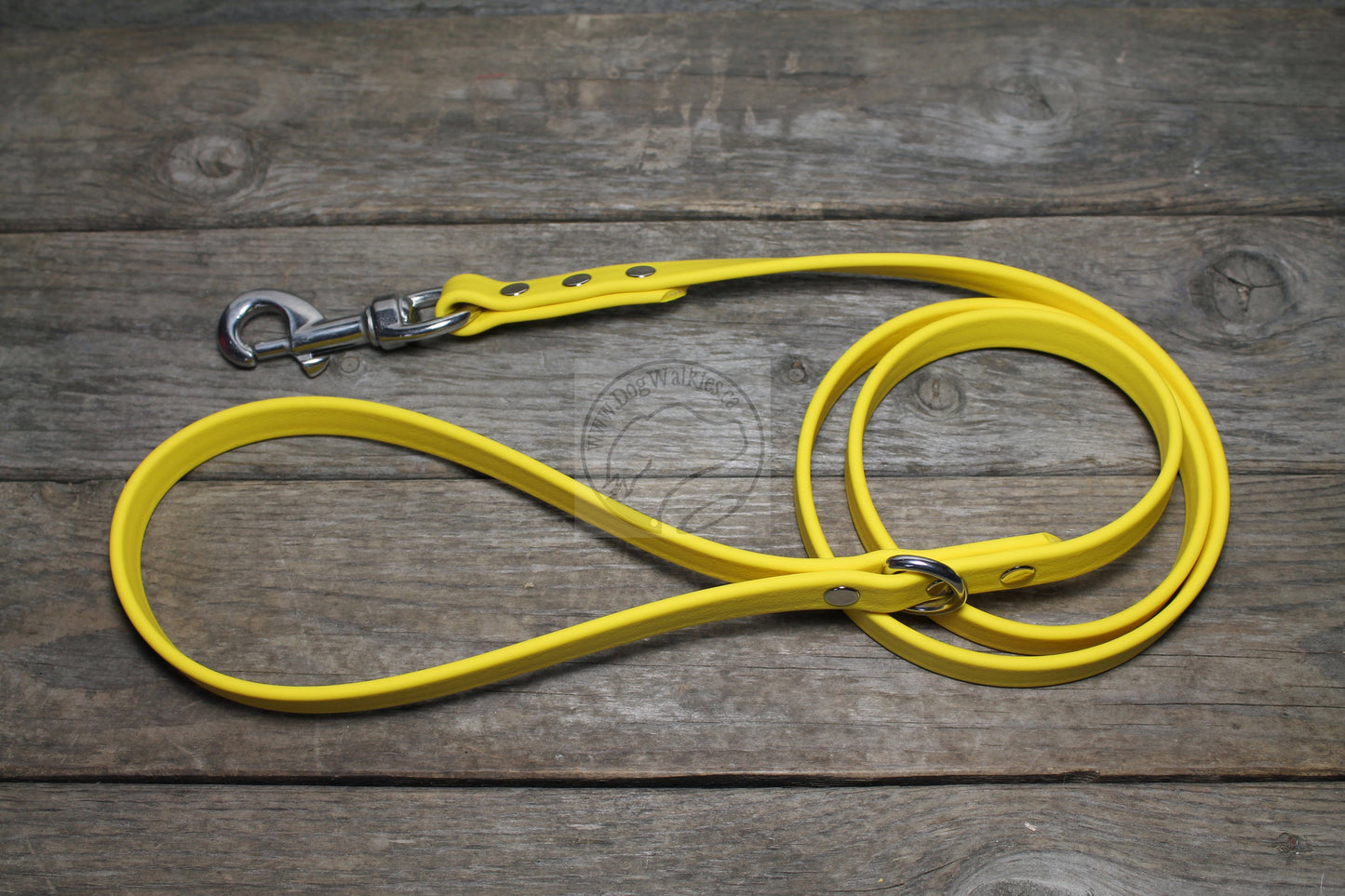 Sunflower Yellow Biothane Dog Leash - Regular 16mm (5/8") width